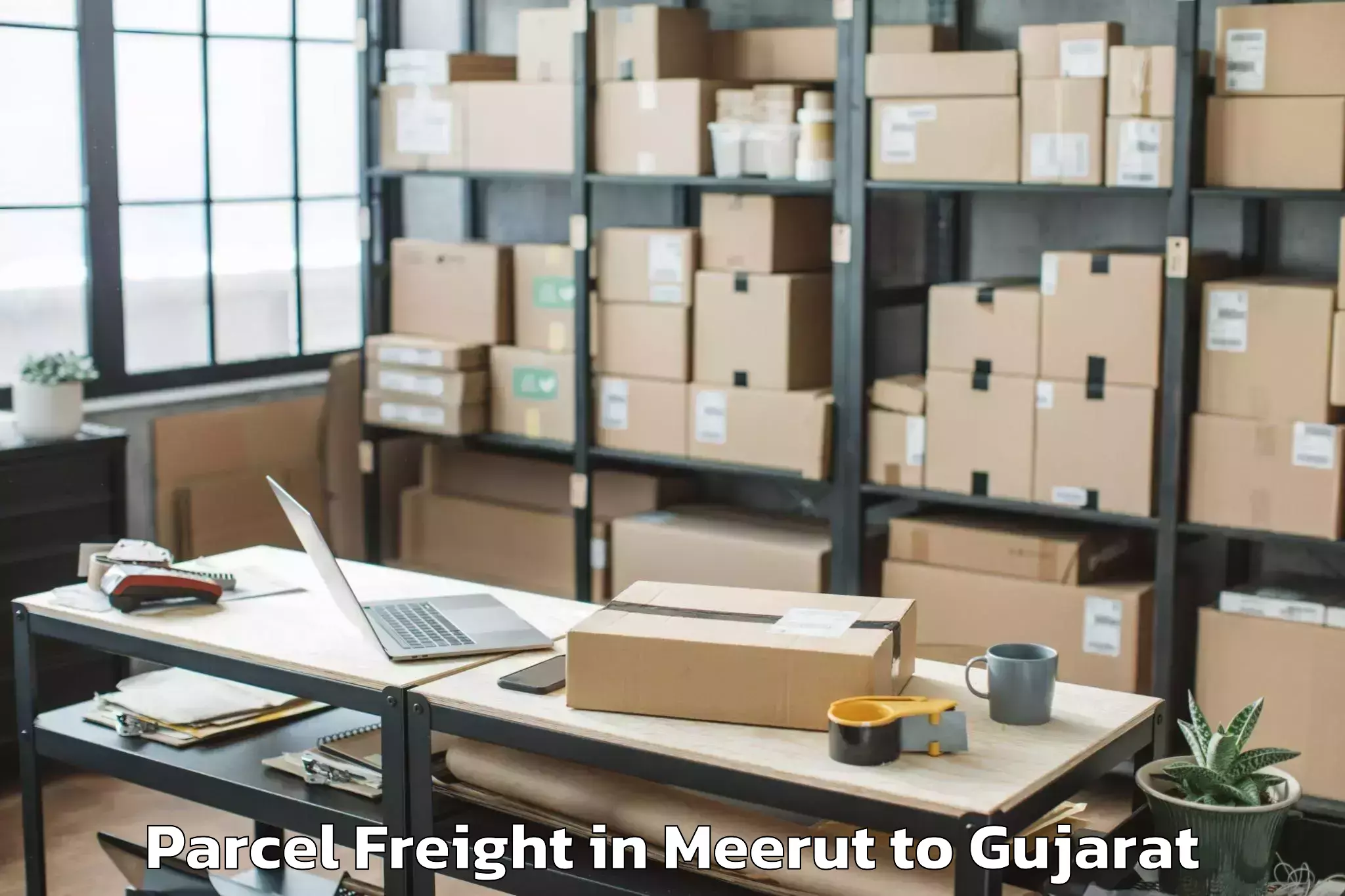 Hassle-Free Meerut to Morbi Parcel Freight